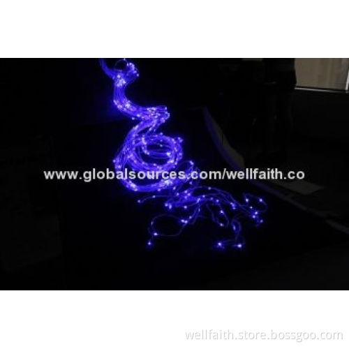 Solar LED string light, waterproof with flower decoration